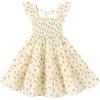 imageYOUNGER TREE Toddler Girl Dress Baby Girls Summer Clothes Ruffle Sleeve Floral Smock Beach Boho Dresses SundressLittle Floral