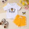 imageYOUNGER TREE Toddler Infant Baby Girls Summer Outfits Leopard Print Short Sleeve Pocket TShirt Tops Pants Clothes SetsBee