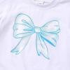 imageYOUNGER TREE Toddler Infant Baby Girls Summer Outfits Leopard Print Short Sleeve Pocket TShirt Tops Pants Clothes SetsBlue Bowknot