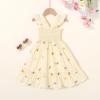 imageToddler Baby Girls Dress Floral Embroidered Boho Sleeveless Beach Butterfly SundressCream and Daisy