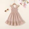 imageToddler Baby Girls Dress Floral Embroidered Boho Sleeveless Beach Butterfly SundressPink