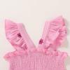 imageToddler Baby Girls Dress Floral Embroidered Boho Sleeveless Beach Butterfly SundressRose Pink and Pink Flower