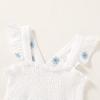 imageToddler Baby Girls Dress Floral Embroidered Boho Sleeveless Beach Butterfly SundressWhite and Blue Flower