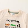 imageYOUNGER TREE Toddler Baby Boy Summer Clothes Dinosaur TShirt and Shorts Boy Outfits 12 Months to 4TGreen and Animals