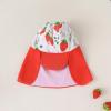 imageToddler Baby Girls Swimsuit OnePiece Zipper Swimwear UPF 50 Sun Protection Bathing Suit with HatStrawberry