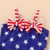 imageYOUNGER TREE Toddler Baby Girl Swimsuit Infant One Piece Bathing Suits with Hat Newborn Summer Beach SwimwearBlue Stars