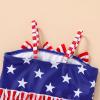 imageYOUNGER TREE Toddler Baby Girl Swimsuit Infant One Piece Bathing Suits with Hat Newborn Summer Beach SwimwearBlue Stars