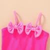 imageYOUNGER TREE Toddler Baby Girl Swimsuit Infant One Piece Bathing Suits with Hat Newborn Summer Beach SwimwearHot Pink