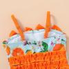 imageYOUNGER TREE Toddler Baby Girl Swimsuit Infant One Piece Bathing Suits with Hat Newborn Summer Beach SwimwearOrange
