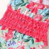 imageYOUNGER TREE Toddler Baby Girl Swimsuit Infant One Piece Bathing Suits with Hat Newborn Summer Beach SwimwearRed Floral