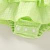 imageYOUNGER TREE Baby Girl Clothes Infant Summer Romper Dress Sleeveless Bodysuit Jumpsuit with Headband Toddler OutfitsLight Green