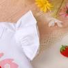 imageYOUNGER TREE Baby Girl 1st Birthday Outfits One Year Old Clothes Romper Tutu Cake Smash Skirt with Headband Baby Girl GiftsPink Strawberry One