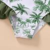 imageYOUNGER TREE Toddler Swimsuit Girl Color Block Stripe OnePiece Swimwear Baby Girl Bathing SuitsPalm