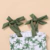 imageYOUNGER TREE Toddler Swimsuit Girl Color Block Stripe OnePiece Swimwear Baby Girl Bathing SuitsPalm