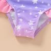 imageYOUNGER TREE Toddler Swimsuit Girl Color Block Stripe OnePiece Swimwear Baby Girl Bathing SuitsStar