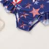 imageYOUNGER TREE Toddler Swimsuit Girl Color Block Stripe OnePiece Swimwear Baby Girl Bathing SuitsStar Print