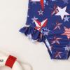 imageYOUNGER TREE Toddler Swimsuit Girl Color Block Stripe OnePiece Swimwear Baby Girl Bathing SuitsStar Print