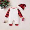 imageYOUNGER TREE Baby Boy Christmas Outfits Infant Boy Santa Long Sleeve Jumpsuit Romper First Xmas Christmas Outfits with HatPickup Truck