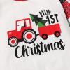 imageYOUNGER TREE Baby Boy Christmas Outfits Infant Boy Santa Long Sleeve Jumpsuit Romper First Xmas Christmas Outfits with HatTractor
