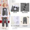 imageYOUNGER TREE Toddler Boy Clothes Suit Gentleman Wedding Outfits Baby Formal Dress 4Piece SetGrey