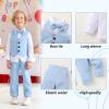 imageYOUNGER TREE Toddler Boy Clothes Suit Gentleman Wedding Outfits Baby Formal Dress 4Piece SetLight Blue