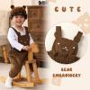 imageYOUNGER TREE Baby Boy Girl Overalls Newborn Infant Corduroy Suspender Pants Animal Romper Jumpsuit with Hat Toddler ClothesBear