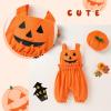 imageYOUNGER TREE Baby Boy Girl Overalls Newborn Infant Corduroy Suspender Pants Animal Romper Jumpsuit with Hat Toddler ClothesPumpkin