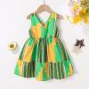 imageYOUNGER TREE African Baby Clothes Girl Dashiki Ankara Outfit SetYellow Green Dress