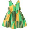 imageYOUNGER TREE African Baby Clothes Girl Dashiki Ankara Outfit SetYellow Green Dress